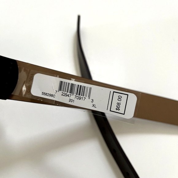 NWT Original MICHAEL KORS Signature Buckle Belt X-Large Leather Chocolate Brown main image 4